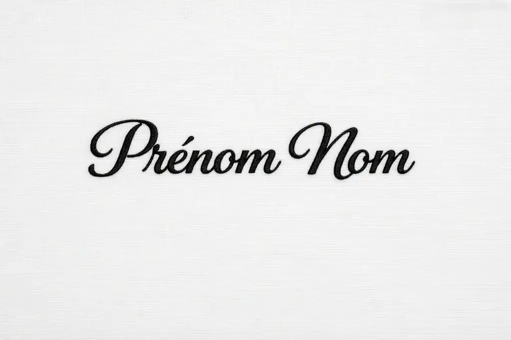 Broderie Prénom / Nom