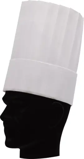 Toque - LE GRAND CHEF Blanc - Velcro - Non tissé